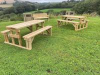 Wooden bench