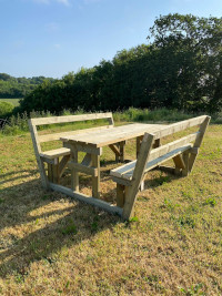 Wooden bench