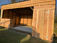 Wooden bench